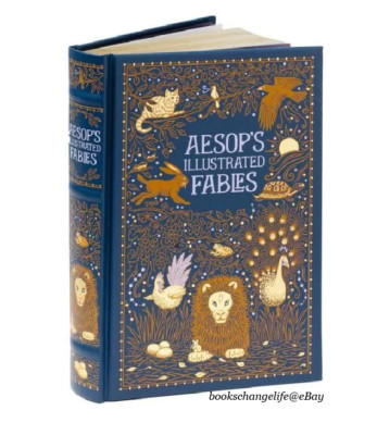 AESOP'S ILLUSTRATED FABLES by Aesop Leather Bound Brand New Collectible Sealed-image