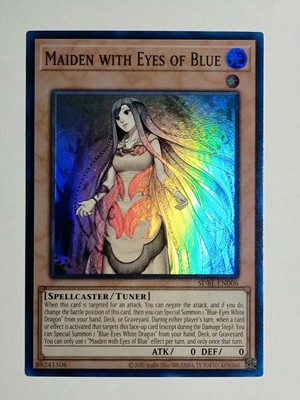 2013 Yu-Gi-Oh Saga of Blue-Eyes White Dragon 1st Ed #6 Maiden Eyes of Blue SR-image