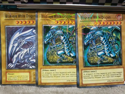 Yugioh Card Blue Eyes White Dragon Funny Joke Parody Seto Kaiba Anime Dinosaur-image