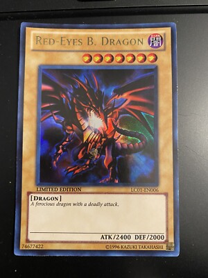 YU-GI-OH! RED-EYES B. DRAGON ULTRA RARE LC01-EN006 LIMITED Edition. Mint-image