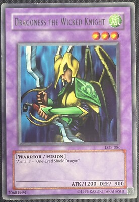 Yu-Gi-Oh Dragoness the Wicked LOB-086 Legend Of Blue Eyes White Dragon Unlim EN-image