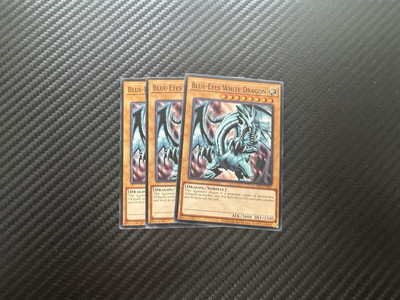 Yugioh x3 Blue-Eyes White Dragon SDWD-EN001 Common 1st Edition NM-image