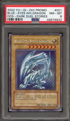 Yu-Gi-Oh! Blue-Eyes White Dragon Dark Duel Stories Promo DDS-001 PSA 8-image