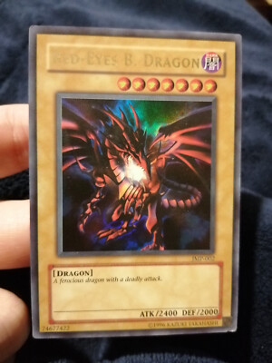 Yugioh Red-Eyes Black Dragon JMP-002 JUMP Ultra Rare American Promo LP-image