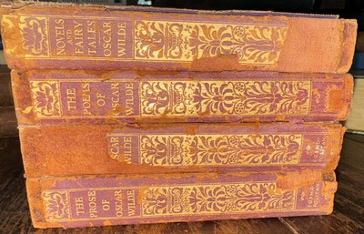 4 Antique The Prose, The Plays,The Poems Novels And Fairy Tales Of Oscar Wilde-image