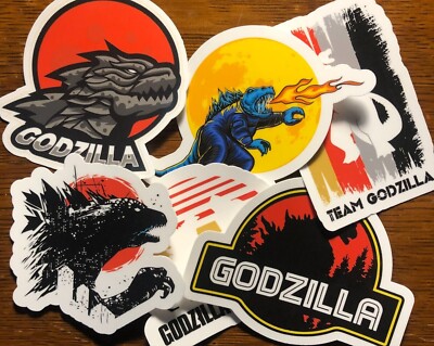 Godzilla Stickers Waterproof Decals Kaiju Car, Truck, Window, Wall, Laptop etc-image