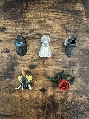 Ichibankuji Godzilla 70th E-Prize Monster Head Magnet Set of 5 Collectible Items-image