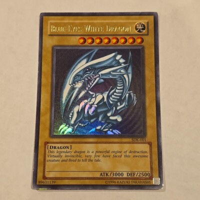 Yu-Gi-Oh! TCG Blue-Eyes White Dragon Kaiba SDK-001 Unlimited Ultra Rare MP-image