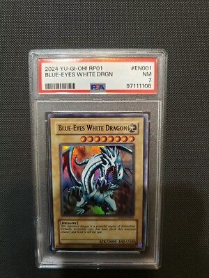 Blue Eyes White Dragon 2024 RP01-EN001 Near Mint PSA 7 Population #1-image