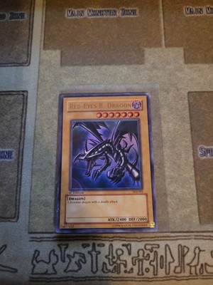 YUGIOH RED-EYES B. DRAGON SDJ-001 ULTRA 1ST ED LP-image