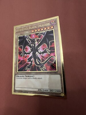 Red Eyes Black Dragon 1st Edition Alt Art Gold Rare MGED-EN003-image