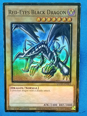 YuGiOh Cards - Red-Eyes Black Dragon - MAGO-EN003 - Near Mint!-image