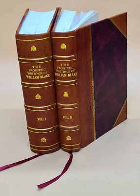 The Prophetic Writings Of William Blake V. 1-2 1926 [Leather Bound] Set Of 2-image