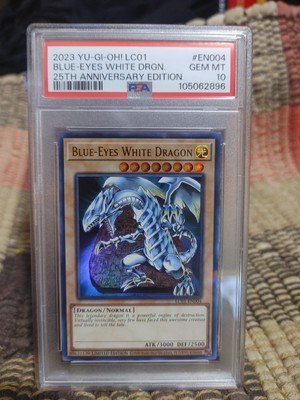 yu-gi-oh 2023 legendary collection case yugioh blue-eyes white dragon PSA 10-image