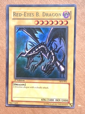 yugioh Red-Eyes B. Dragon SDJ-001 Ultra Rare 1st Edition near mint-image