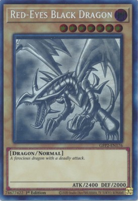 Red-Eyes Black Dragon - GFP2-EN176 - Ghost Rare - 1st Edition NM YuGiOh!  Ghosts-image