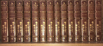 LEATHER Set; AUTOGRAPH/MANUSCRIPT EDITION! Signed RARE Gorgeous Rag Not Complete-image