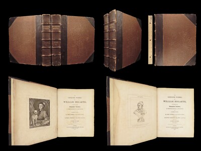 1808 William Hogarth ART Illustrated Political Hudibras Rakes Progress 2v SET-image