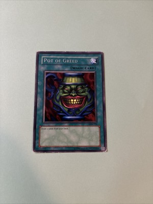 Yu-Gi-Oh! Pot of Greed Legend of Blue Eyes White Dragon LOB-119 Unlimited Rare-image