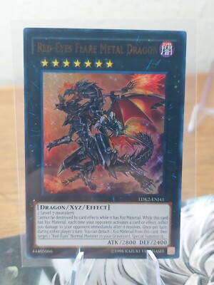 *** RED-EYES FLARE METAL DRAGON *** 1ST EDITION ULTRA RARE LDK2-ENJ41 LP YUGIOH!-image