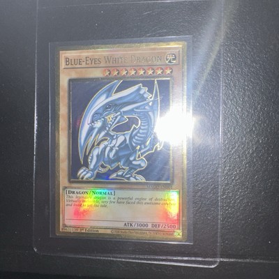 *** BLUE-EYES WHITE DRAGON *** 1ST EDITION GOLD RARE MAGO-EN001 YUGIOH!-image