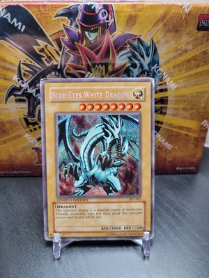 Blue-Eyes White Dragon BPT-003 - Secret Rare Limited - Heavily Played - YuGiOh!-image