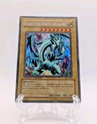 Yu-Gi-Oh! - Blue-Eyes White Dragon BPT-003 - Secret Rare Lightly Played-image