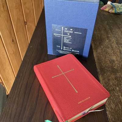 Oxford #7714 The Book of Common Prayer Red Leather  1979  Edition READ-image