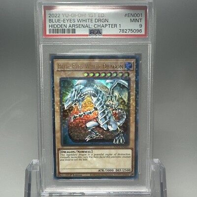 Blue-Eyes White Dragon (Duel Terminal) HAC1-EN001 1st PSA 9 MINT-image