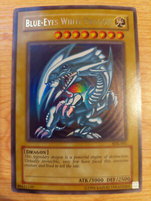 Blue-Eyes White Dragon - SDK-001 - Lightly Played LP - Ultra Rare - Unlimited-image