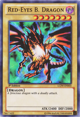 Yugioh! LP Red-Eyes B. Dragon - LCJW-EN003 - Ultra Rare - 1st Edition Lightly Pl-image
