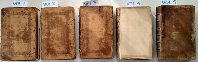 Mr. Bayle's Historical & Critical Dictionary 2nd edition ~ 5 Vol Set ~ 1734-1738-image