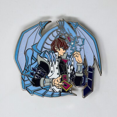 Yu-Gi-Oh! Kaiba & Blue Eyes White Dragon Enamel Pin Figure-image
