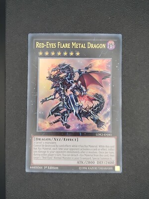 Yu-Gi-Oh! TCG 1x Red-Eyes Flare Metal Dragon LDK2-ENJ41 x1 YUGIOH! ULTRA RARE NM-image