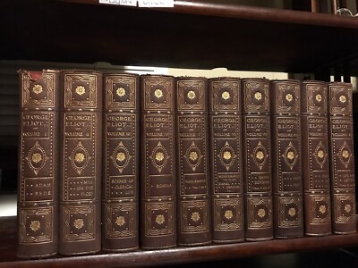 Works George Eliot LEATHER BOUND SET Limited Edition St. James Numbered 157/1000-image