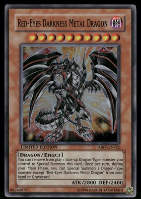 Yugioh! Red-Eyes Darkness Metal Dragon ABPF-ENSE2 Super Rare LP-image