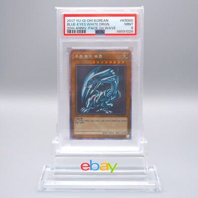 Yu-Gi-Oh PSA9 Blue Eyes White Dragon 20AP-KR000 Prismatic Secret Korean PS415-image