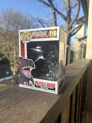 Funko Pop Red-Eyes B Dragon 718 Yu-Gi-Oh! Animation Dragon Excellent Condition-image