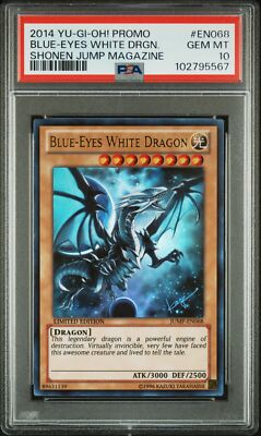 PSA 10 - Blue Eyes White Dragon | JUMP-EN068 Ultra Rare Shonen Jump-image