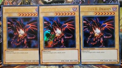 3× Red-eyes B Dragon LC01-EN006 Limited Ed Promo Nm-M-image