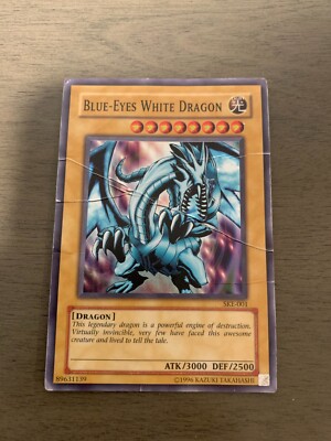 Yugioh Blue-Eyes White Dragon - SKE-001 - Unlimited Super Rare - Vintage (LP)-image