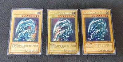 Yu-Gi-Oh TCG: Ultra Rare Blue-Eyes White Dragon SDK-001 Unlimited Playset Lot #1-image