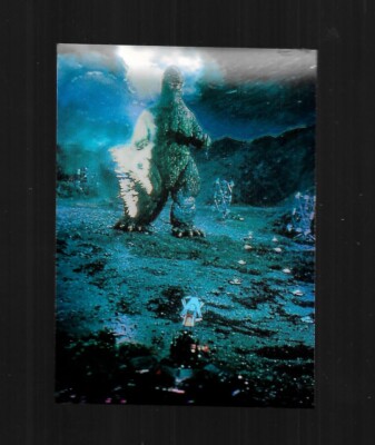 Godzilla Chromium JPP/Amada 1996 Parallel Holochrome Sticker 45 Under Siege-image