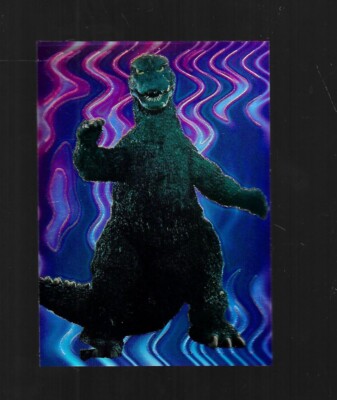 Godzilla Chromium JPP/Amada 1996 Parallel Holochrome Sticker 4 Godzilla Rocks-image