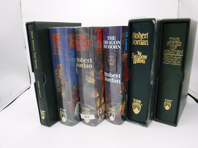 Wheel of Time The Eye of the World Signed 1st/1st set Robert Jordan Leatherbound-image