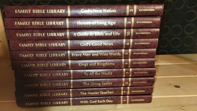 Family Bible Library 10 Volume Complete Book Set Southwestern Company 1971-image
