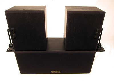 Fisher WS-424 Home Theater Surround Sound Pro Logic Speakers WS-C424 WS-R424-image
