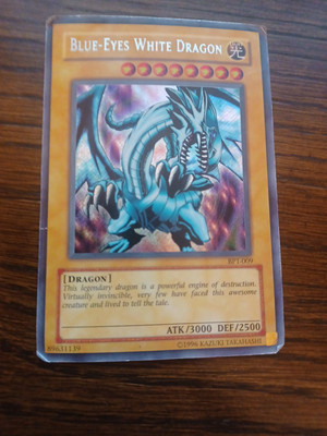 Blue Eyes White Dragon  BPT-003 Holo Yu-Gi-Oh! Unlimited Ed Played-image