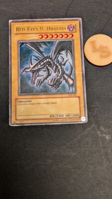 Red-Eyes Black Dragon SDJ-001  Ultra Rare Unlimited Edition Yu-Gi-Oh Card LP-image