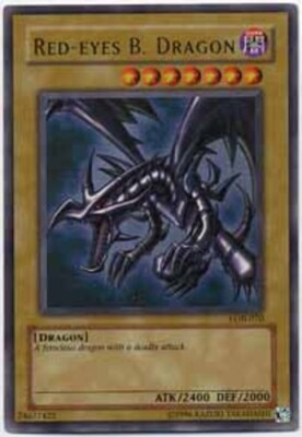 Yugioh! LP Red-Eyes B. Dragon - LOB-070 - Ultra Rare - Unlimited Edition Lightly-image